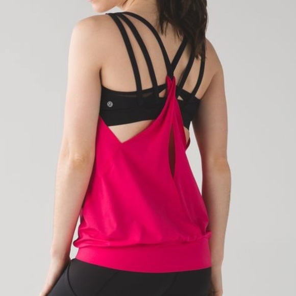 Lululemon athletica top size 10 w/ build in bra & removable cup inserts - Picture 1 of 16